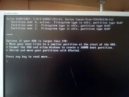Press any key to boot