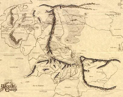 Middle Earth map lines News and Times