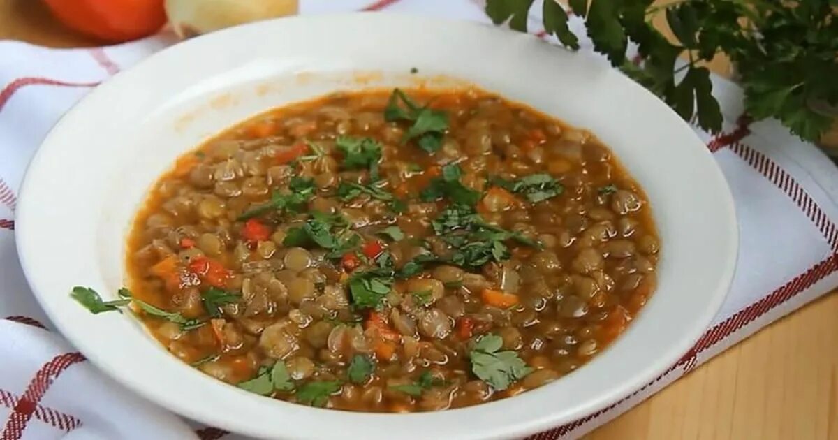 Вкуснейшая зеленая чечевица