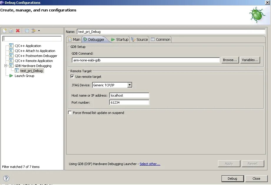 Hardware debugging