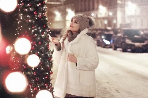 Улица девочка зимой