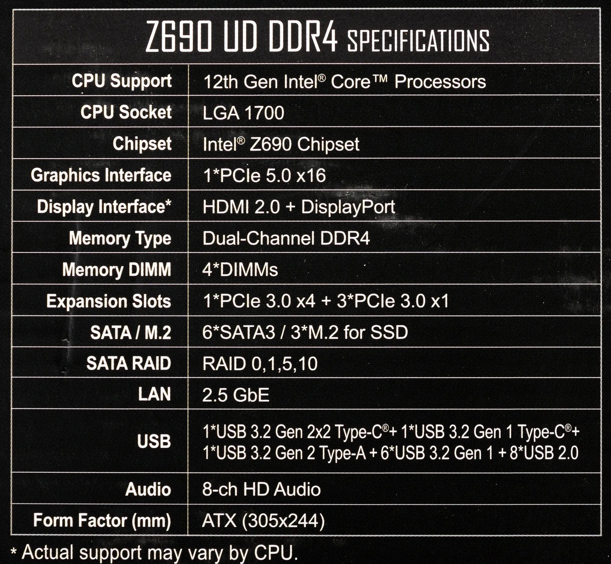 Gigabyte z690 ud ddr4. Gigabyte z690 ud ddr4