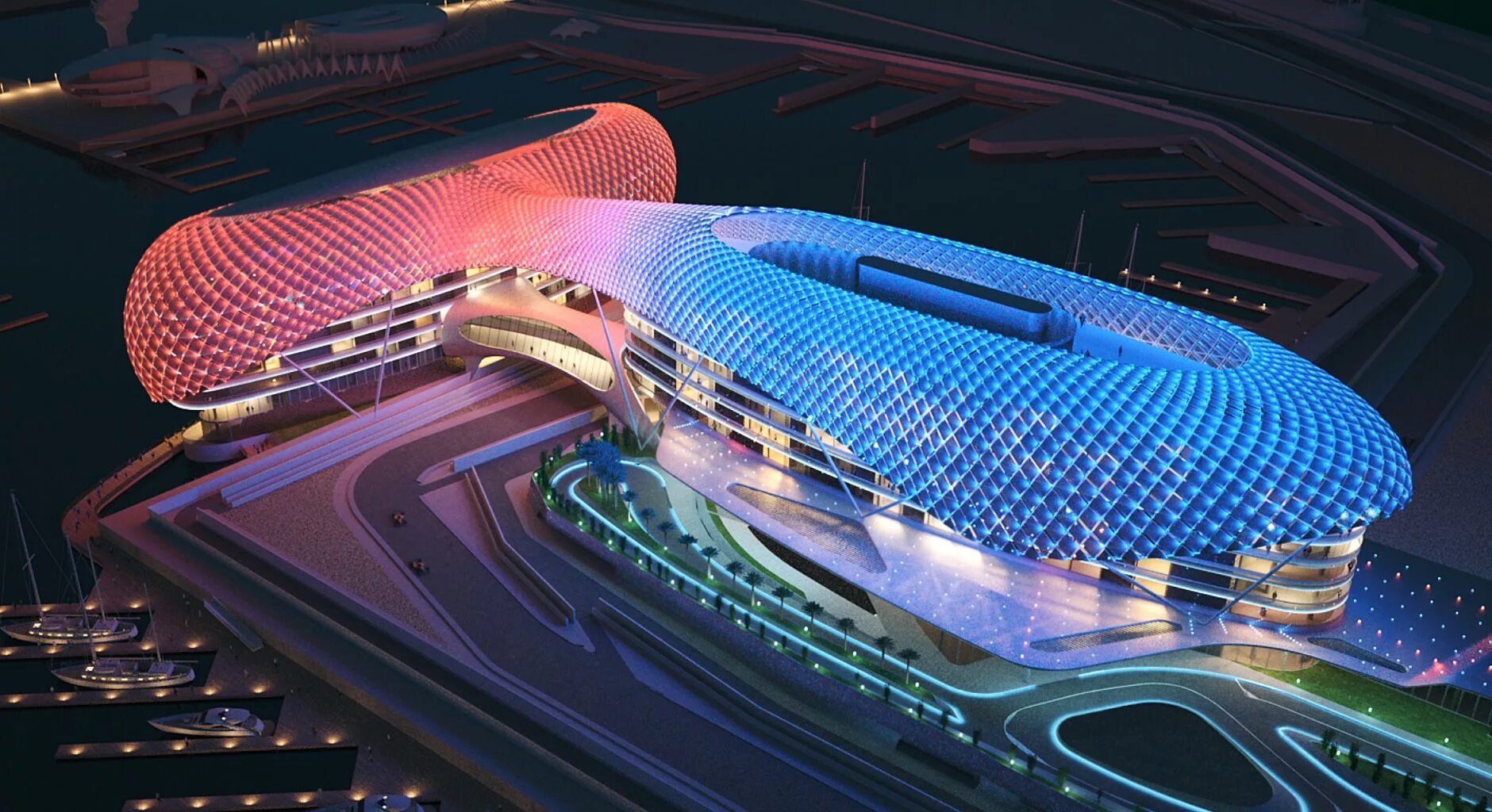 Отель Абу Даби f1. Yas Viceroy в Абу-Даби..