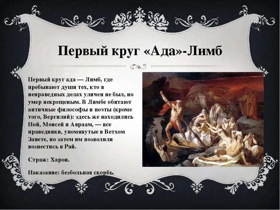 Круги ада в адском боссе. 1 Круг -лимб по Данте. Первый круг ада у Данте. Лимб первый круг ада. Данте 1 круг ада лимб.