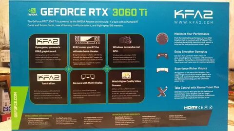 Обзор на Видеокарта KFA2 GeForce RTX 3060 Ti X BLACK 8G.