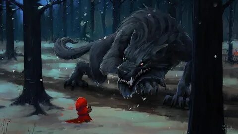 Красная шапочка убегает от волка игра где