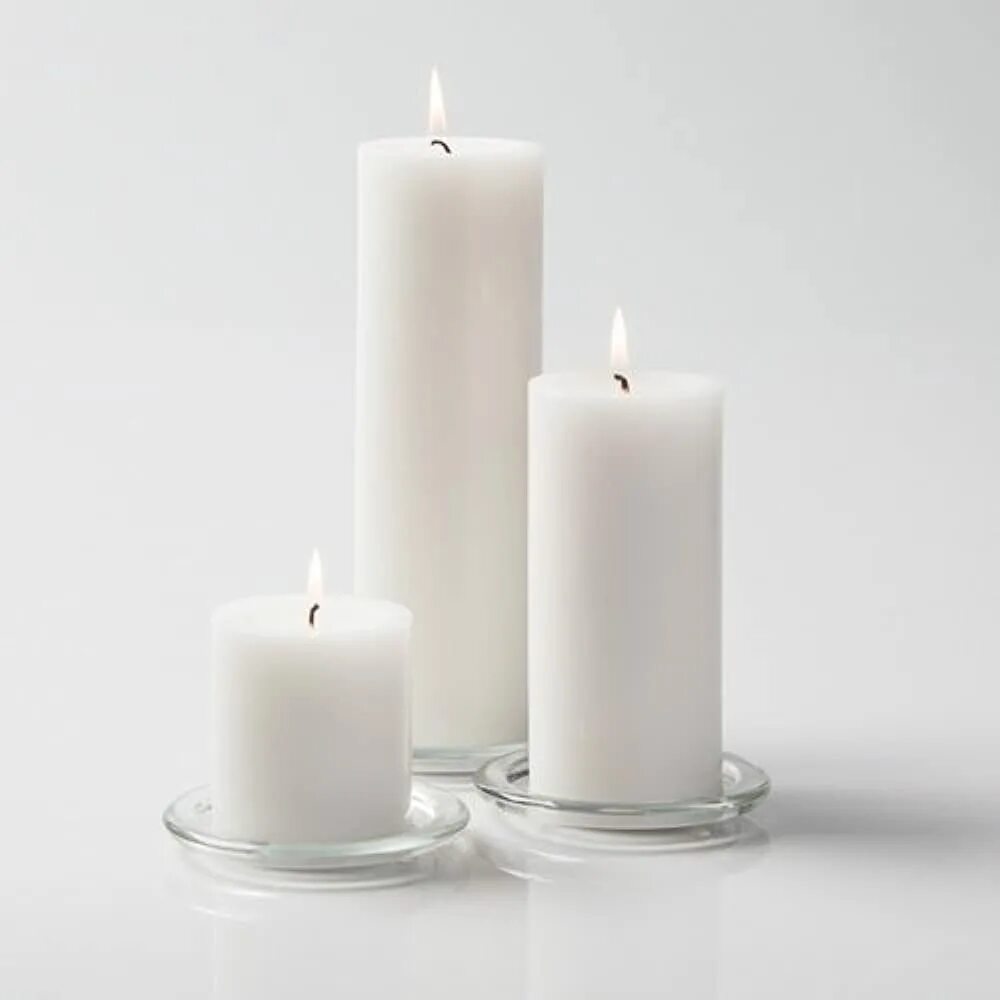 Свечи SBN Pillar Candles столбик 4*5см белые 2шт o-2556. Свечи. Парафин для свечей.
