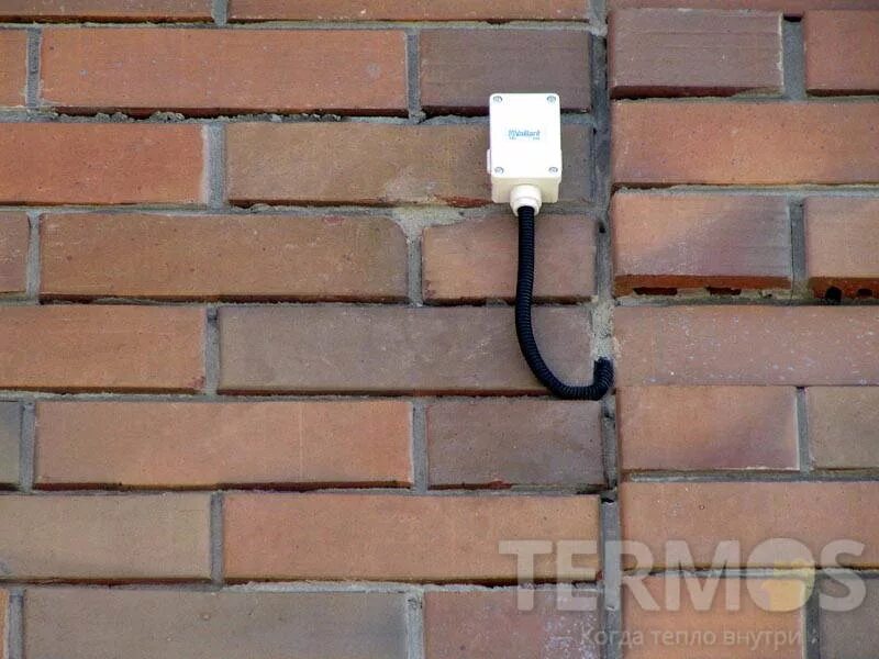 Уличный датчик температуры для котла. Уличный термодатчик. уличный температурный датчик. уличный температурный датчик для котла. датчик наружной температуры для котла.