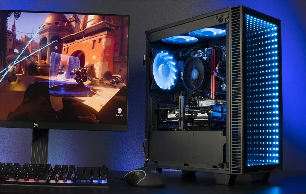 Процессор рейзер. Игровой стол razer. Хайпер пк. Красивый игровой компьютер. Современный.