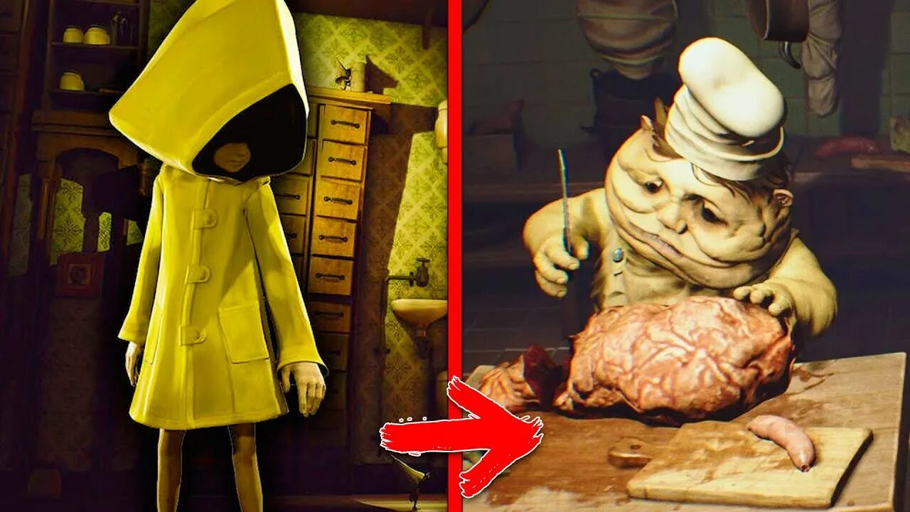 Игра про желтый плащ. Little Nightmares 2 шестая. Повар-людоед - "little Nightmares". Little Nightmares повара без маски. Little Nightmares маленькие кошмарики.