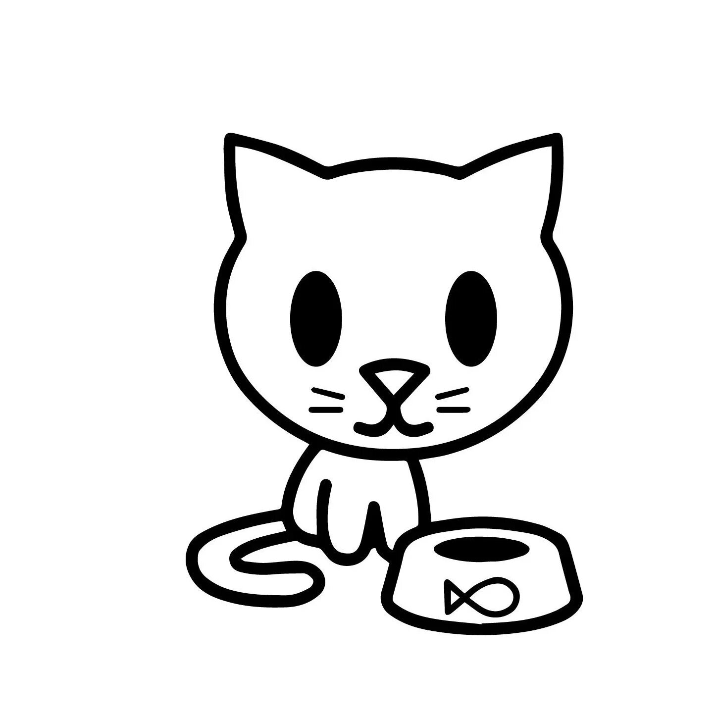 Раскраска котик легкая. Котенок. Шаблон котика для аппликации. Раскраска котик легкая. Раскраска котик легкая.