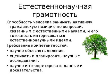 Основы естественно научной деятельности