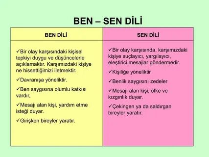 Sen ben перевод