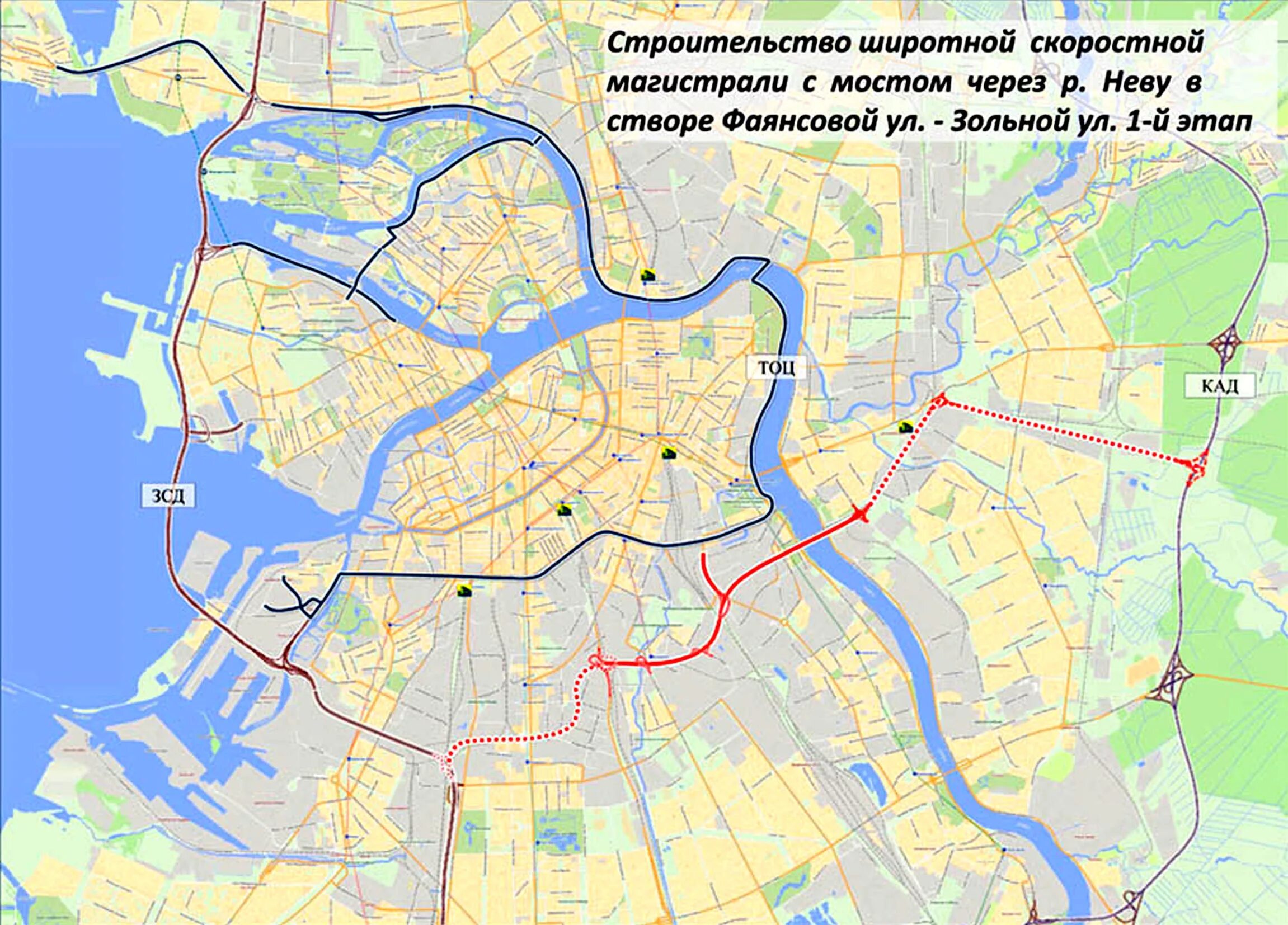 Карта восточного скоростного диаметра в Санкт-Петербурге. Проект ЗСД В Санкт Петербурге. ЗСД Широтная магистраль. Восточный скоростной диаметр в Санкт-Петербурге проект.