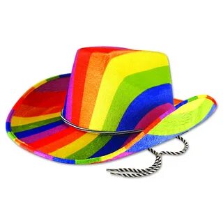 Gay pride cowboy hats