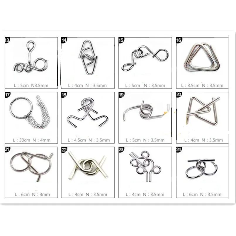 Технологическая карта головоломки из проволоки 5 класс Mini Wire Wisdom Metal Puzzle Brain Teaser Free Shipping Buy Mini Wire Puzzle,