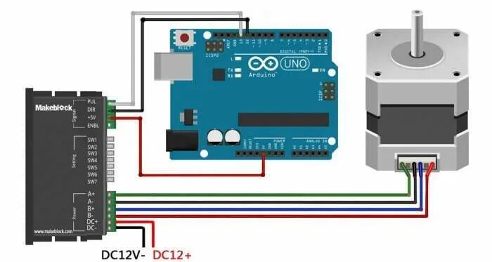 Управление шаговым двигателем arduino. Управление драйвером шагового двигателя с помощью ардуино. подключение драйвера шагового двигателя к ардуино. nema 17 a4988 arduino. управление шаговым двигателем на ардуино.
