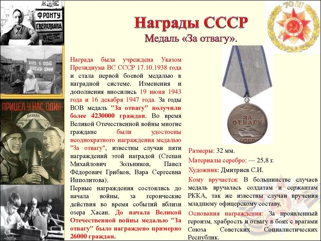 Ордена ссср списки награжденных. Награждение медалью за отвагу. Советская медаль за отвагу. Награждение медалью СССР. Фронтовые награды.