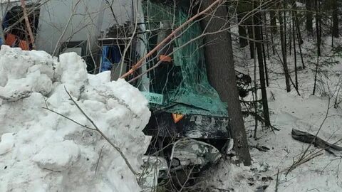 Детская хоккейная команда попала в аварию