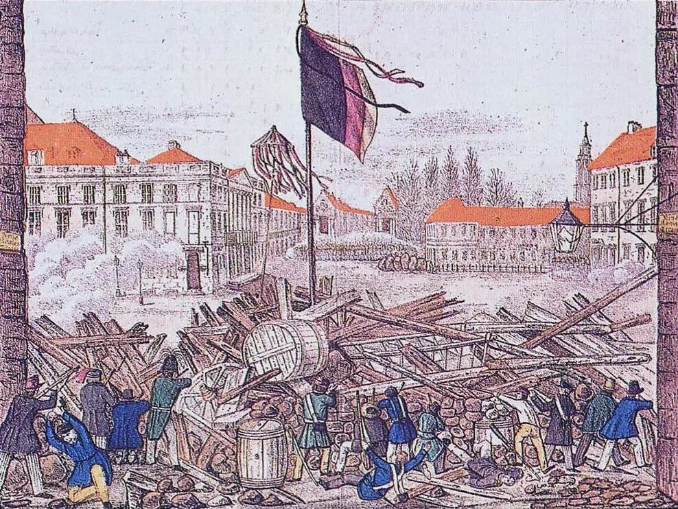 Революция в Германии 1848-1849. Революция в Берлине 1848. Баррикады в Берлине 1848. Революции в европе xix в