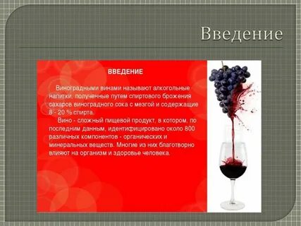 Заключение к вину