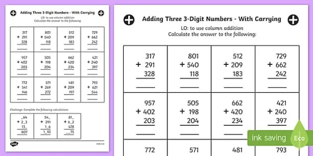 Add three. Column addition and subtraction. column subtraction with exchanging. sums with two digit numbers with addition and subtraction. subtraction 2 digit number worksheet.