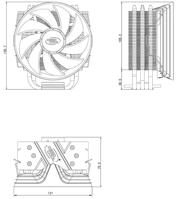 Размеры крепления кулеров. Deepcool GAMMAXX 300. Deepcool 300. Чертеж кулер Deepcool. Deepcool GAMMAXX 300 В корпусе.