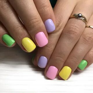 Яркие лаки на короткие ногти