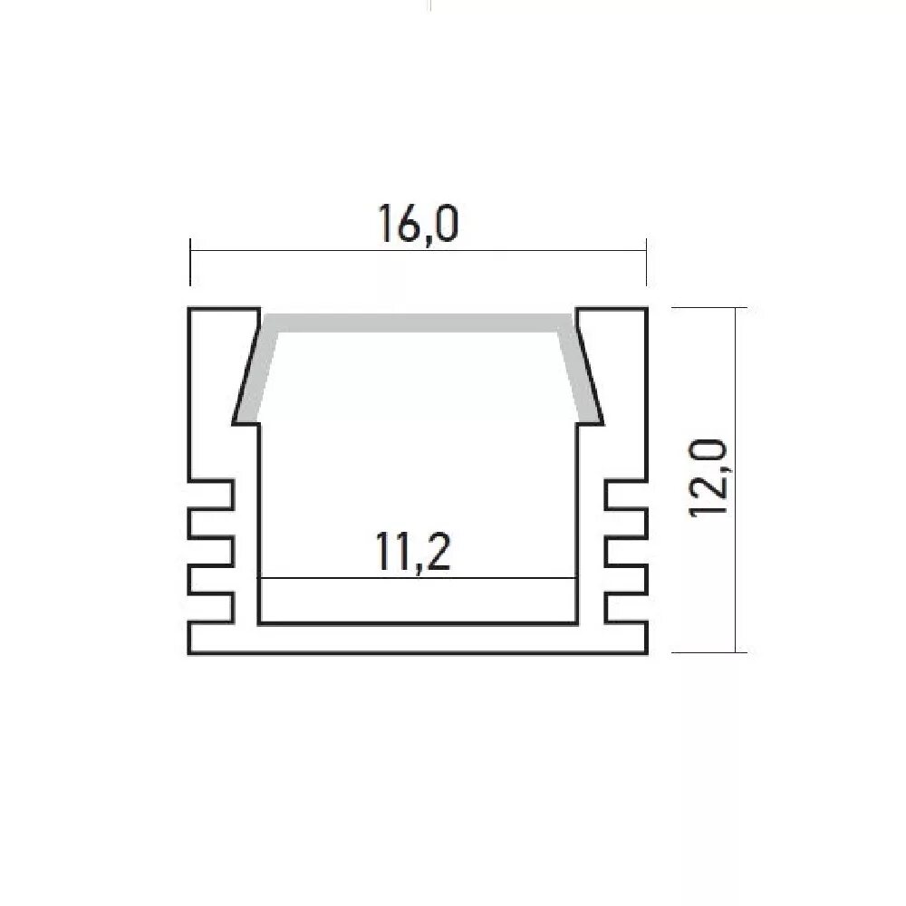 Профиль для ленты 2 м. Профиль накладной (2м) анодированный 1612, Jazzway. Профиль Jazzway Pal 1612 накладной (2м). Профиль накладной ширина 12мм. Профиль алюминиевый анодированный led LPV-12 21х12мм + линза матовая.