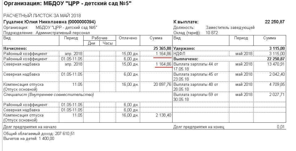 Расчетный лист при увольнении. Расчетный листок при увольнении. Районный коэффициент в расчетном листке. Северная надбавка и районный коэффициент. Оклад Северный и районный коэффициент.