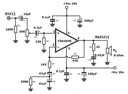 Унч tda2030a