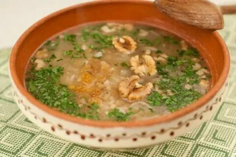 Суп с грецкими орехами рецепт