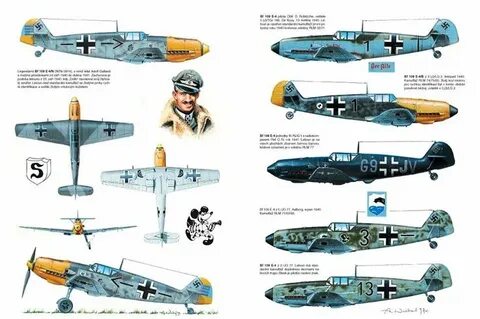 Messerschmitt Bf 109 E-4 profiles Airplane fighter, Aircraft