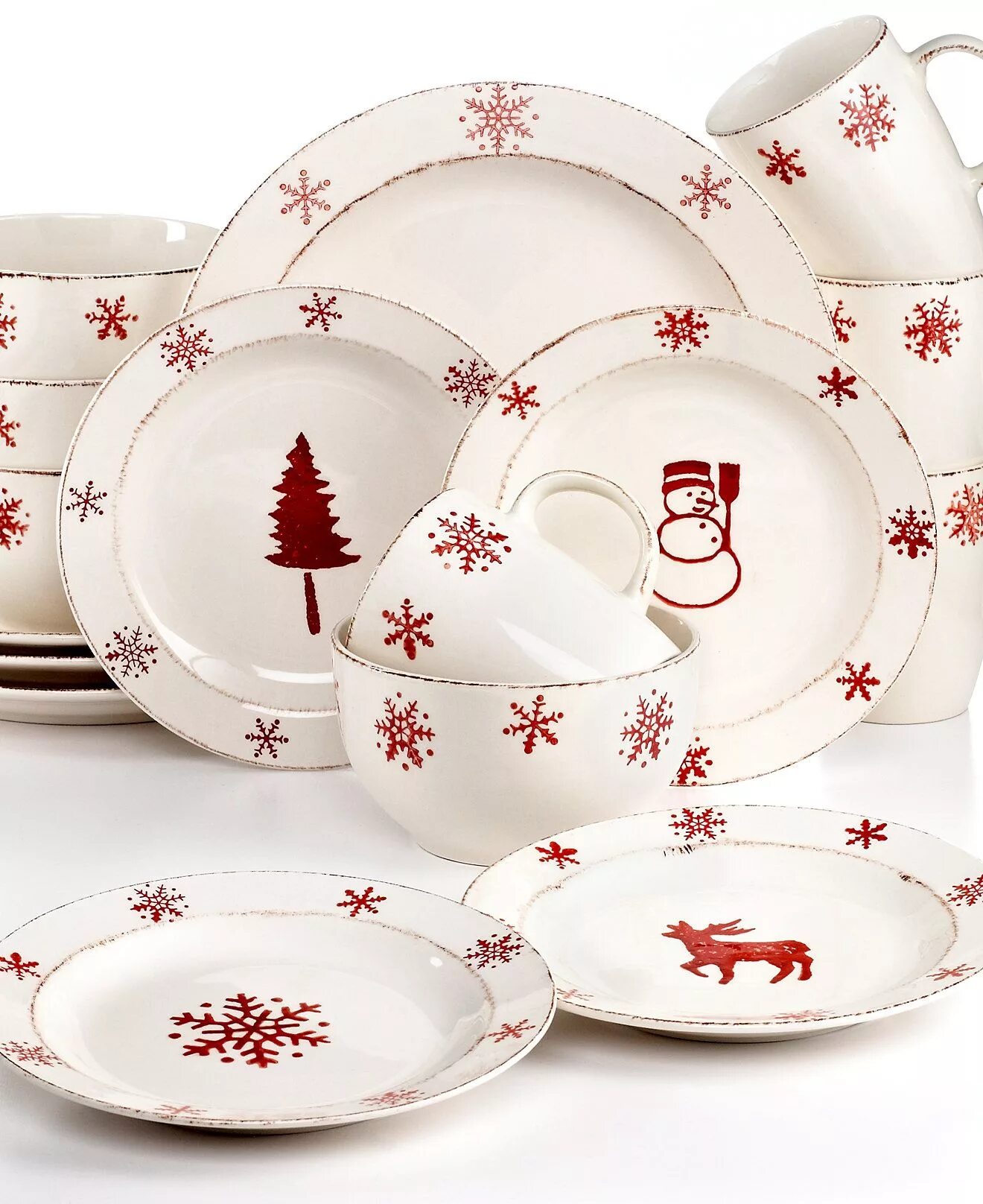 Посуда с новогодним декором 57 Beautiful Christmas Dinnerware Sets Christmas dinnerware, Christmas dinnerwar