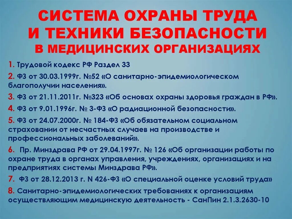 Охрана труда медсестры