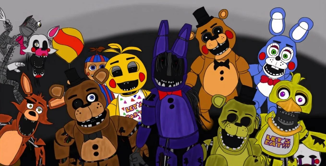 Five Nights at Freddy's 5 АНИМАТРОНИКИ. ФНАФ 2 все АНИМАТРОНИКИ. Команда Фредди. Пять ночей с Фредди Фредди. Сайт 5 ночей