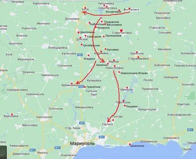 Карта великой новоселовке донецкой