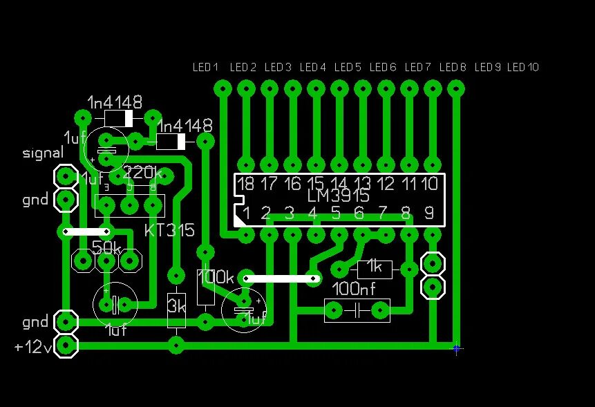 Lm3915 индикатор уровня. Индикатор уровня звукового сигнала на lm3915. Светодиодный индикатор на lm3915. Индикатор уровня сигнала на lm3915 печатная плата. Lm3915 индикатор уровня сигнала схема.