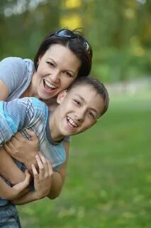 Mother with son in park stock image. Image of family - 55712755