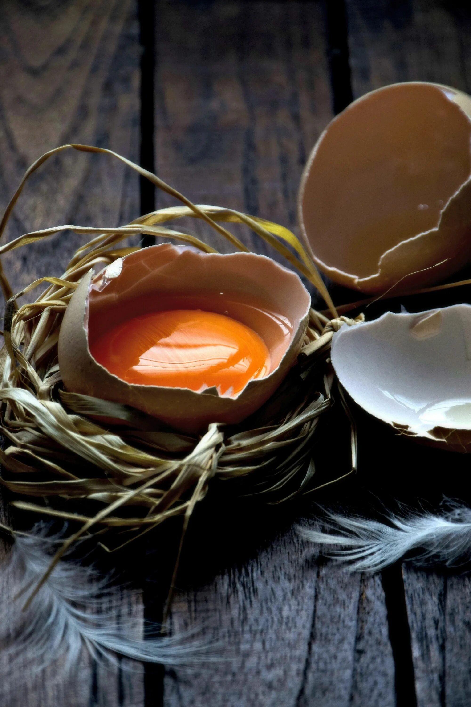 Raw eggs