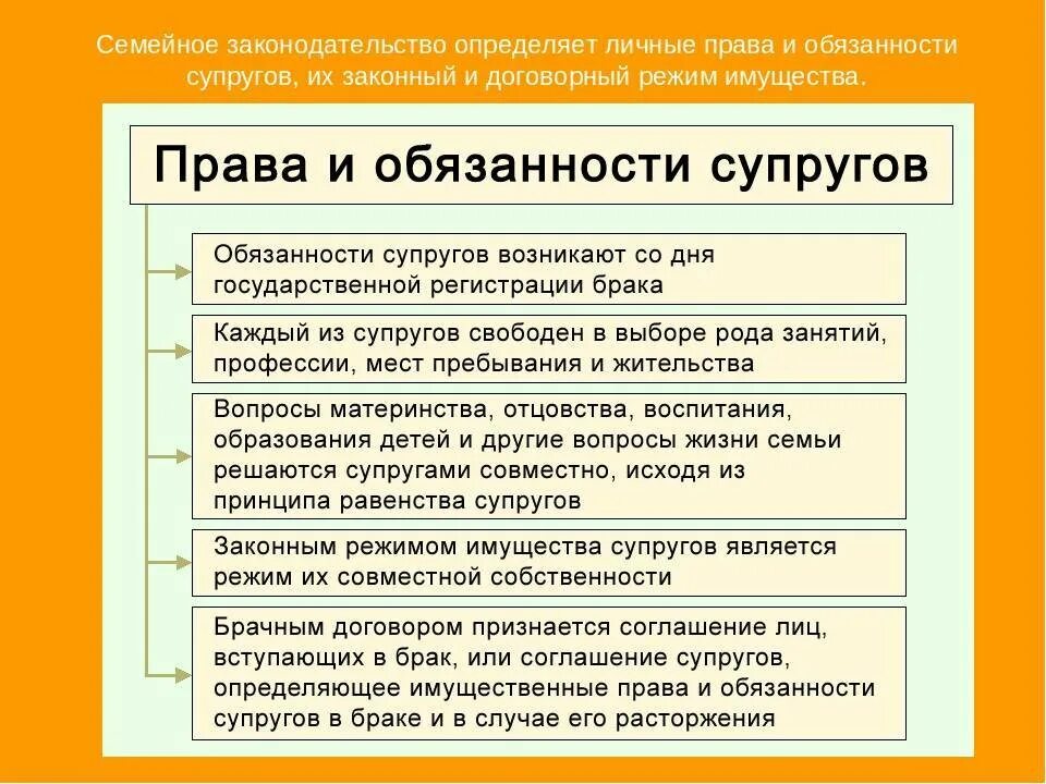 Как называется личное правило. Семейный кодекс обязанности мужа.