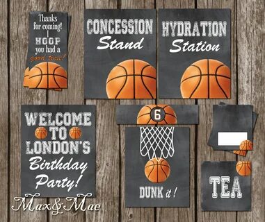 Hydration Station Sign Beverage Signs Basketball Theme Etsy