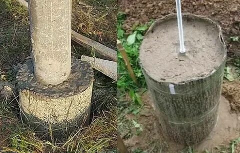 Сваи из рубероида