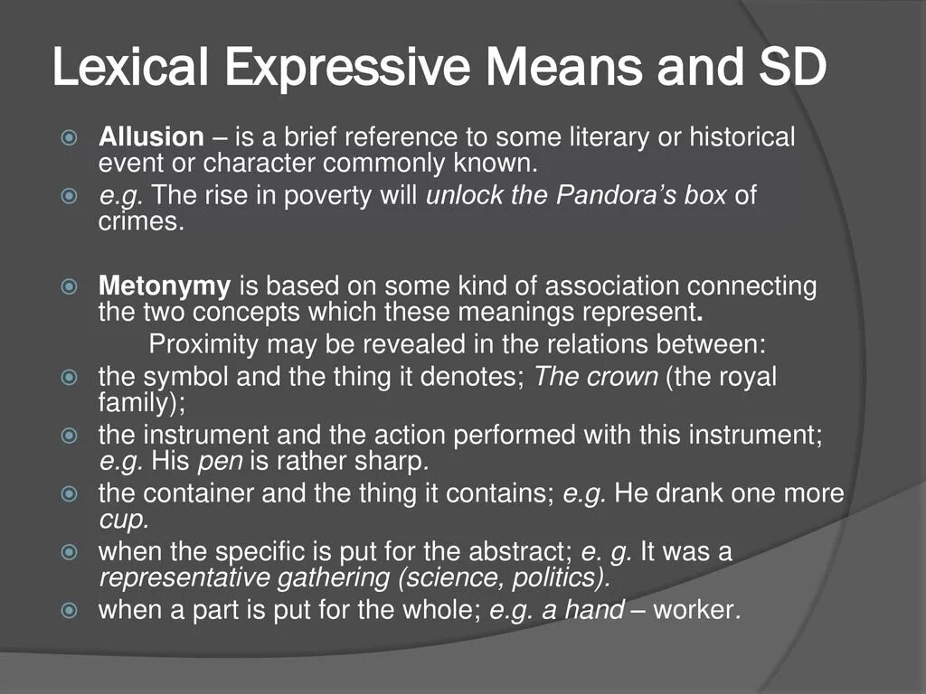 Express meaning. Lexical expressive means. Expressive means and stylistic devices. Lexical expressive means and stylistic devices. Phonetic stylistic devices.