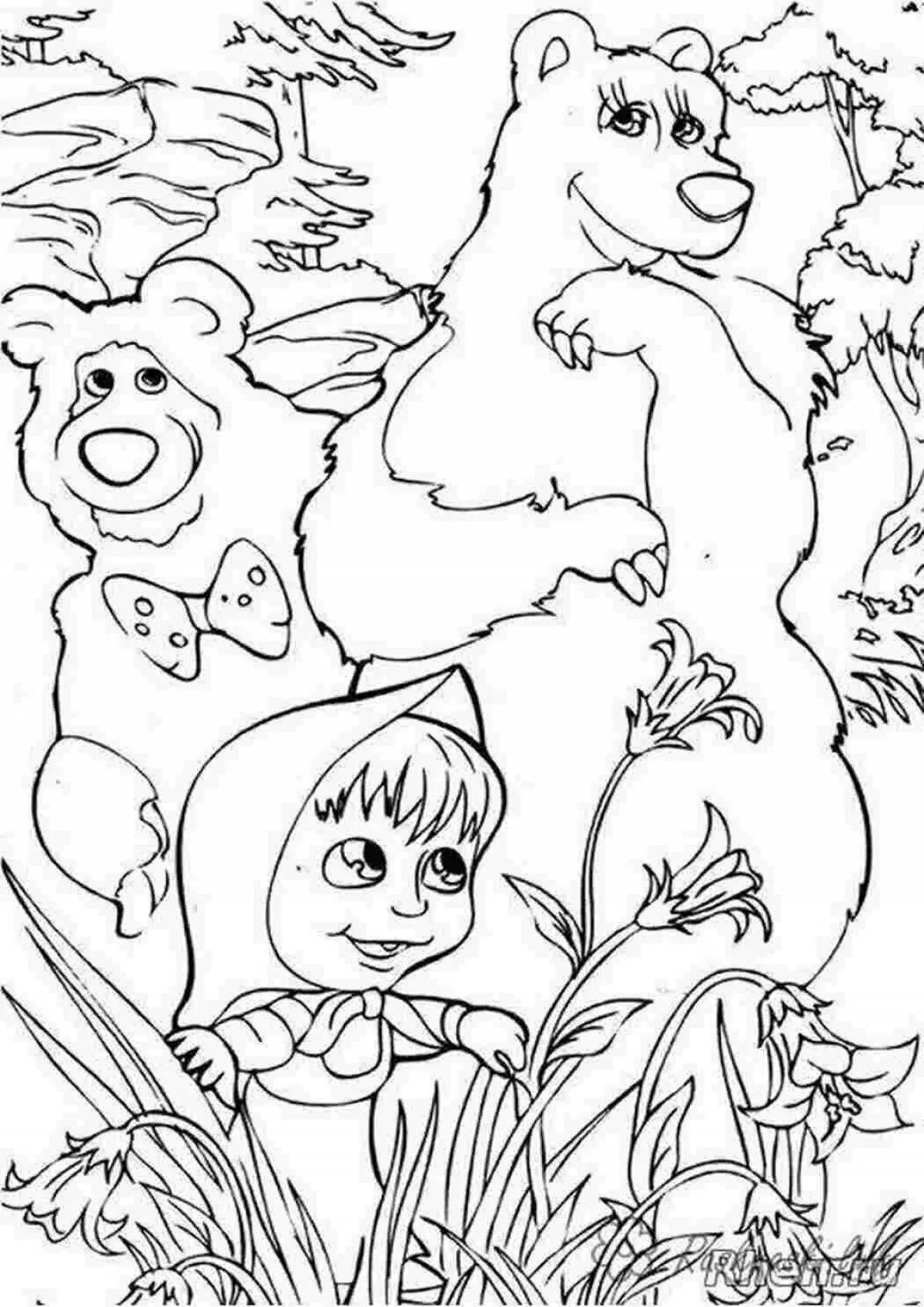 Розмальовки Маша и медведь. Разукрашку Маша и медведь. Раскраски для детей Маша и медведь а4. Разукрашки Маша и медведь Формат а4.