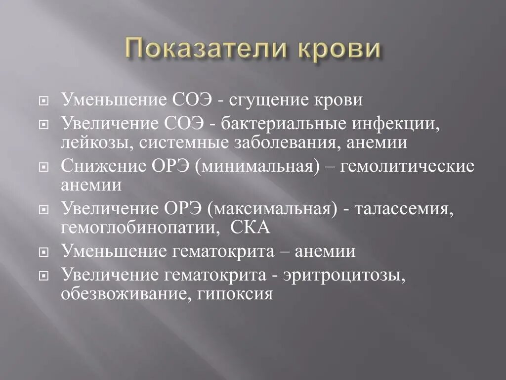 Показатели сгущения крови. Сгущение крови показатели крови. СОЭ при сгущении крови. Обезвоживание СОЭ.