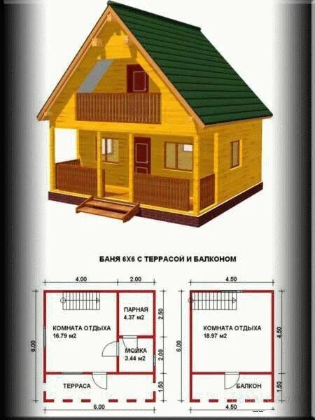 Проекты второго этажа бани Проект бани с мансардой 5,4 на 6,5 метра