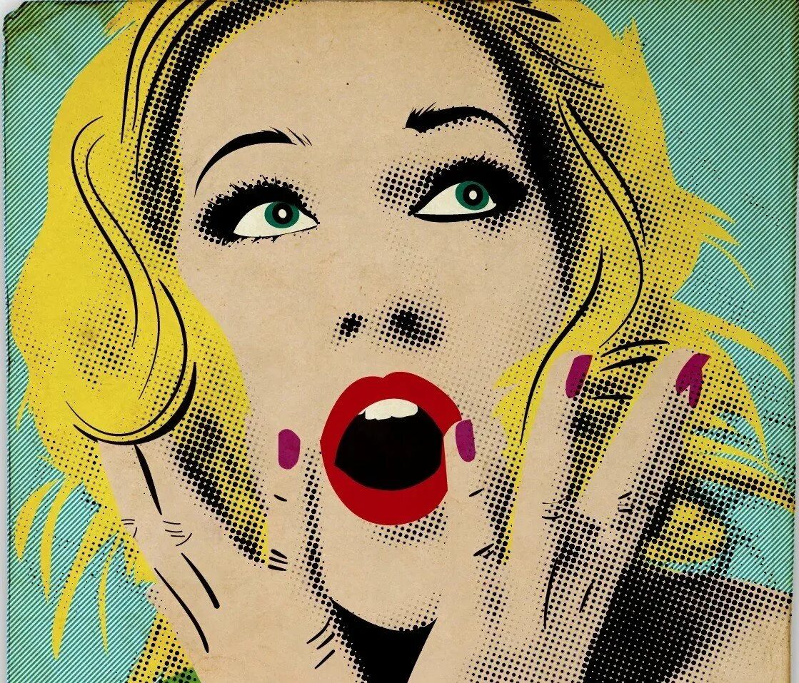 Девушка-комикс. Рисуй удивляй. Девочка в стиле поп арт. Поп арт красота. Удивленная девушка.