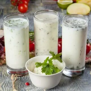 Молоко с зеленью