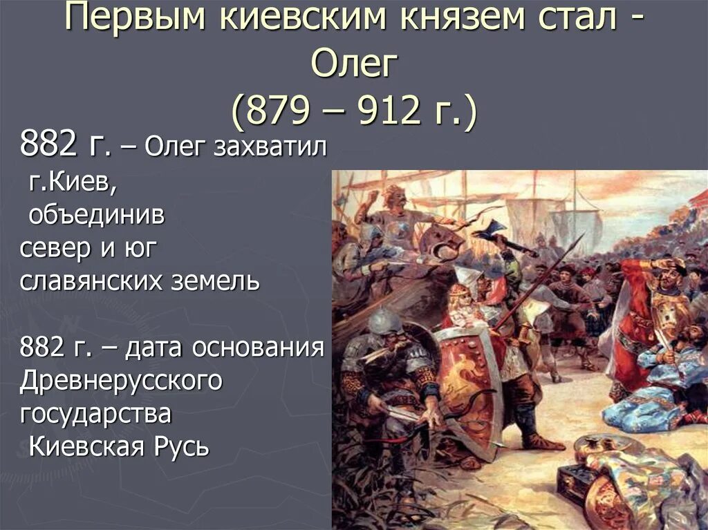 Князь основавший киев. Киевская Русь 882 г. Дата основания Руси. Основание Киевской Руси.